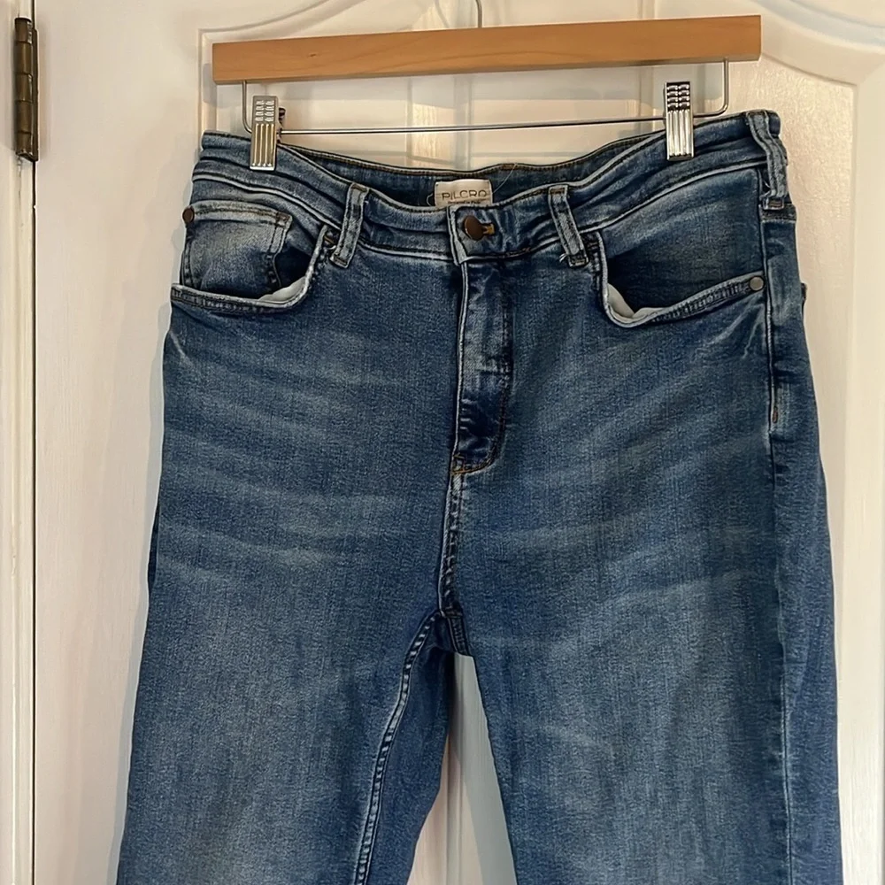 Anthropologie‎ x Pilcro | The Yaya Mid-Rise Crop Straight Jeans Plus Size 32/14